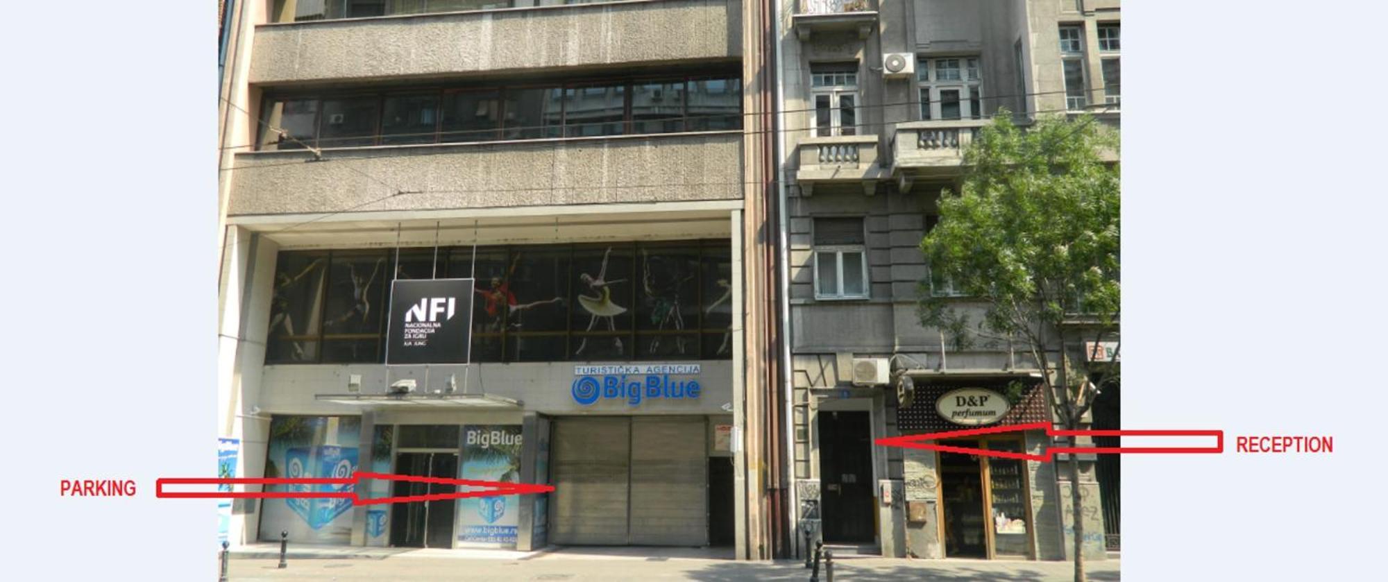 Authentic Belgrade Centre - Split Level Loft With Patio In Courtyard Lägenhet Exteriör bild